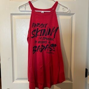 Red Graphic Tank Top